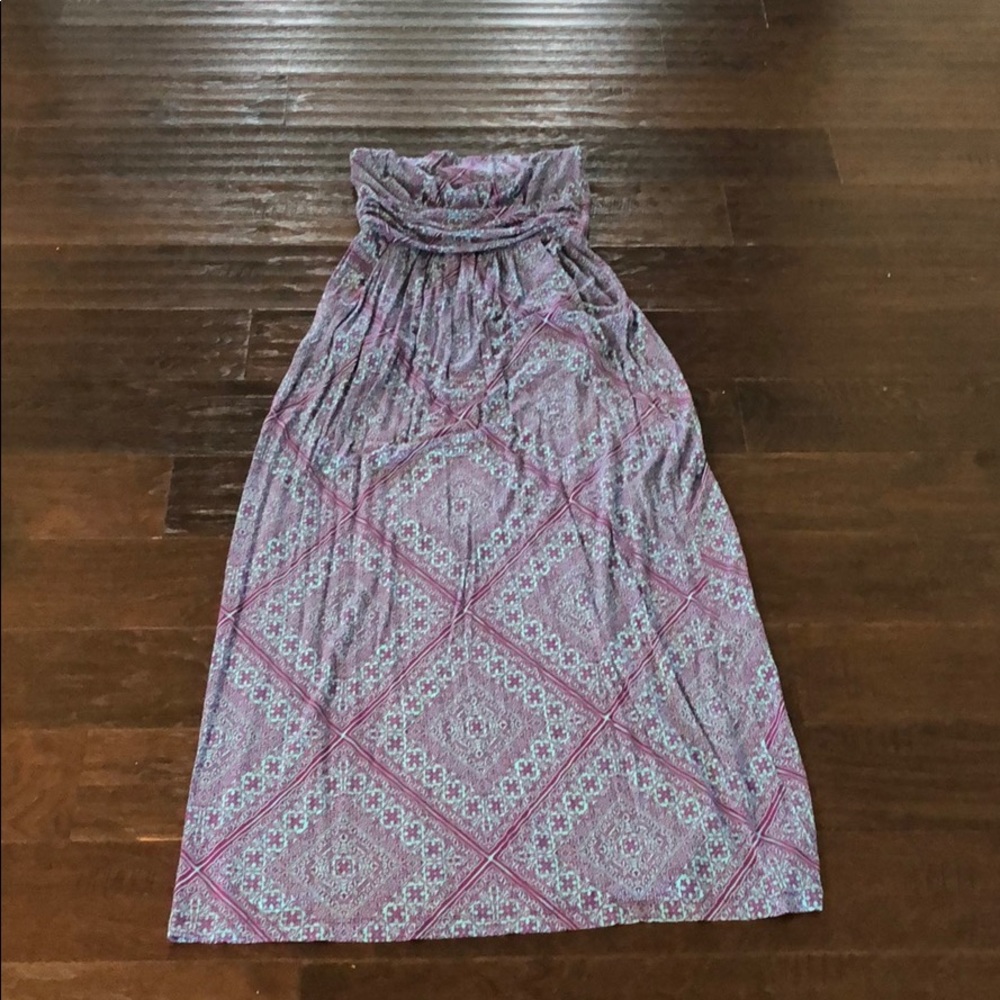 strapless maxi